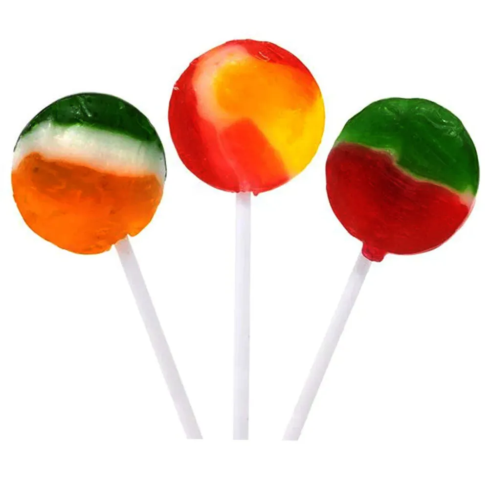 200 Ct Tiger Pops Lollipops Bulk Fruity Sweet Flavor Suckers Flat Candies 70.5oz