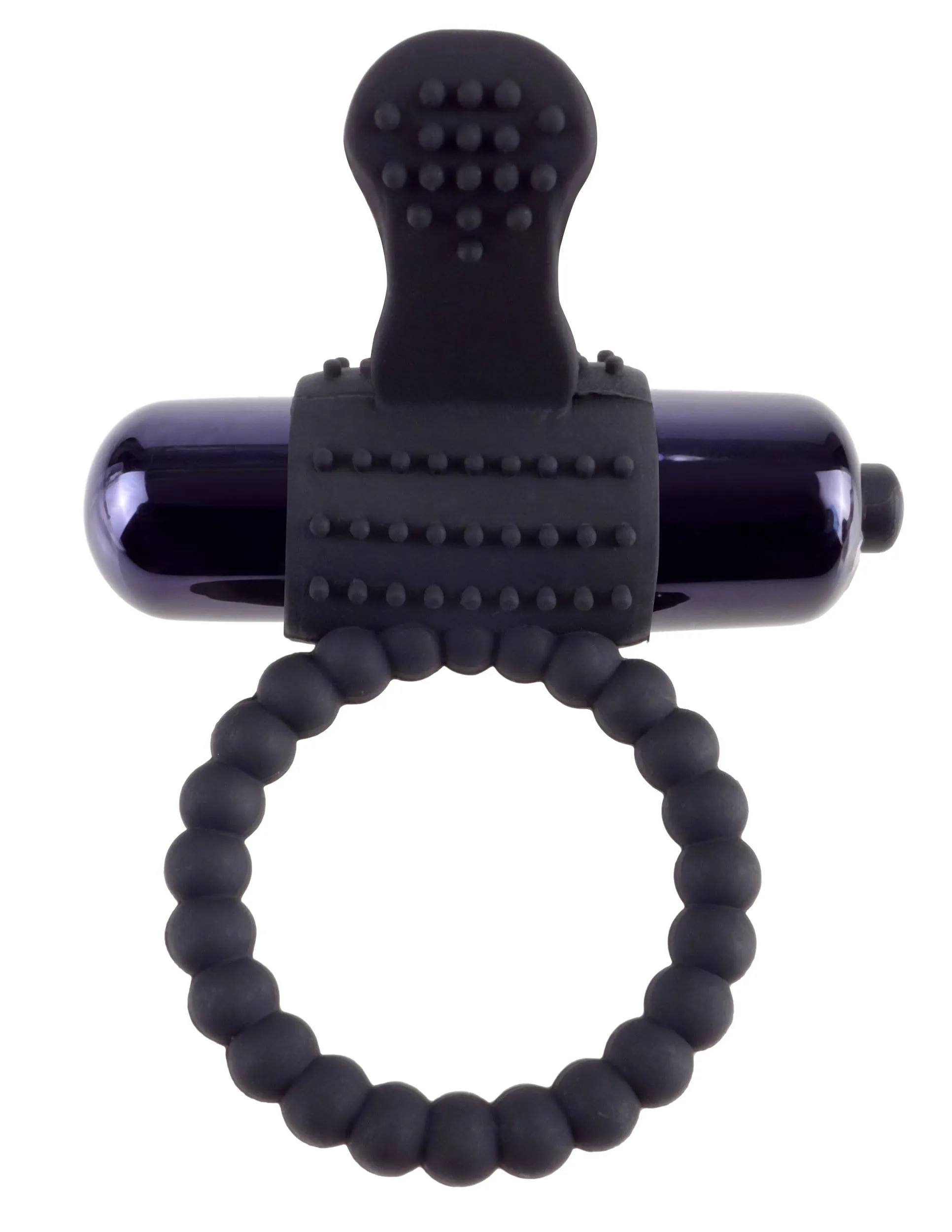 3417P      Fantasy C-Ringz Vibrating Silicone Super Ring, Black - LAST CHANCE - Final Closeout!