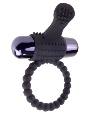 3417P      Fantasy C-Ringz Vibrating Silicone Super Ring, Black - LAST CHANCE - Final Closeout!