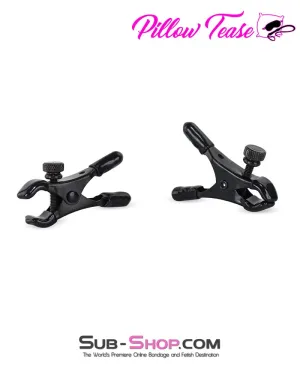 3763DL      Big Pinch Nipple and Labia Clamps, Black