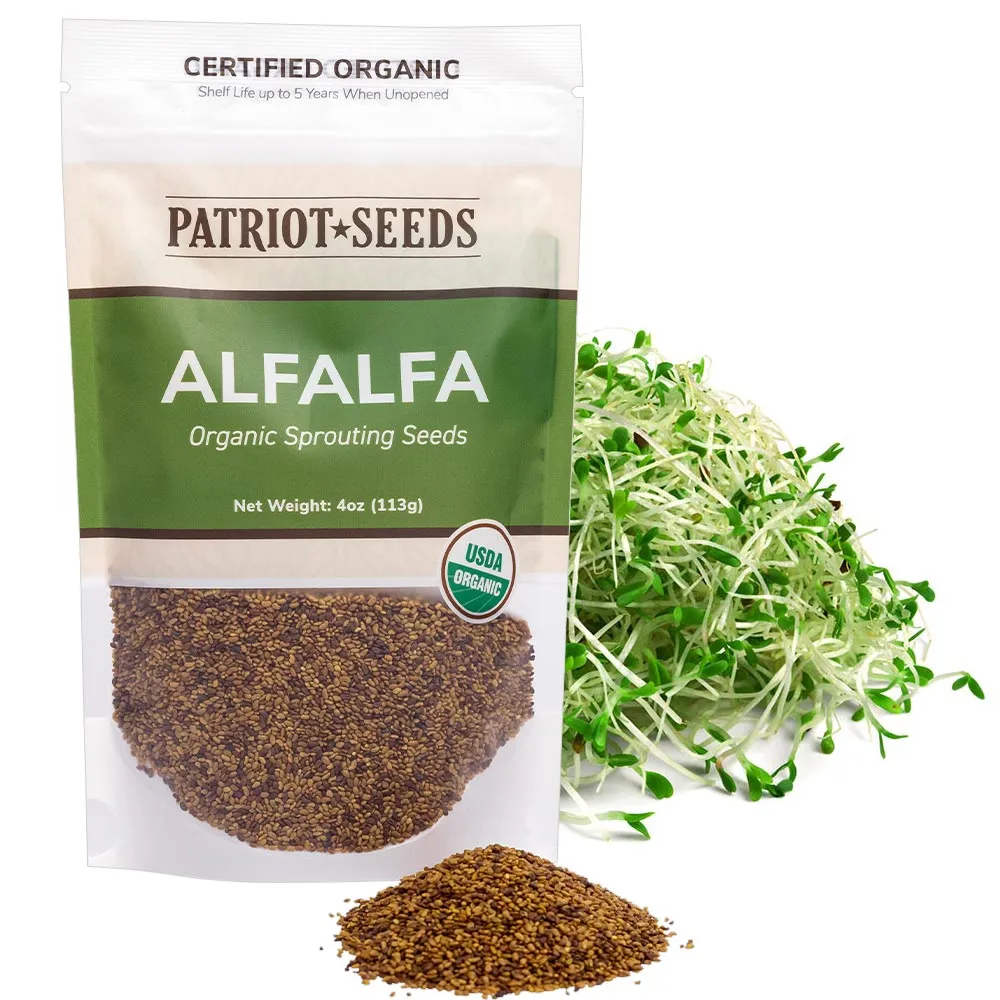 4-Tray Seed Sprouter Set & Sprouting Seeds Starter Kit