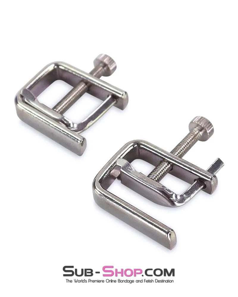 6777DL     Pressing Matter Flat Nipple Clamps