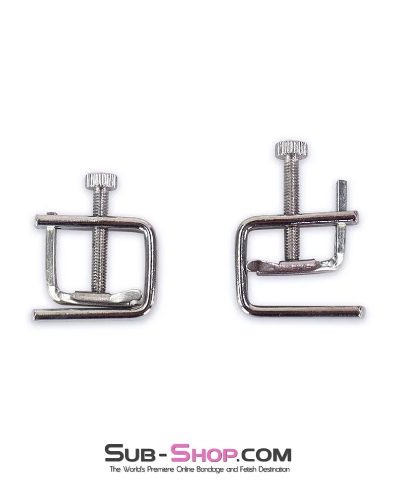6777DL     Pressing Matter Flat Nipple Clamps