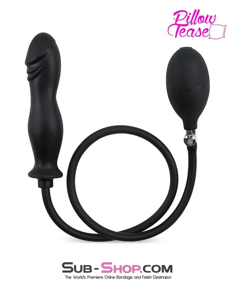 6940M      Inflatable Black 6” Rubber Dong