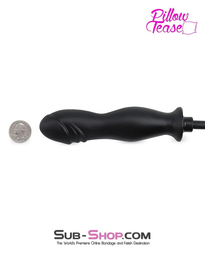 6940M      Inflatable Black 6” Rubber Dong