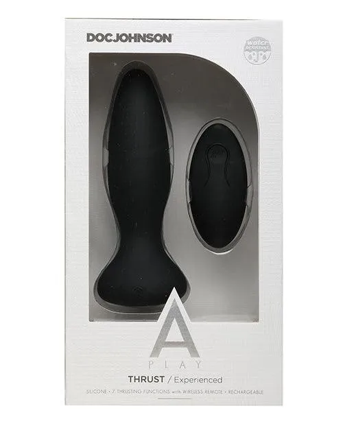 A Play Thrust Experienced Rechargeable Silicone Anal Plug W-remote