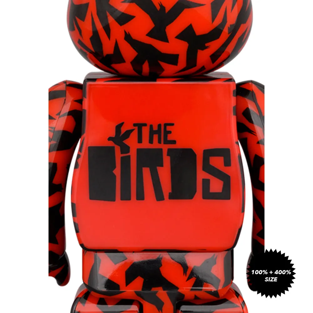 Alfred Hitchcock: The Birds 100%   400% Bearbrick Set by Medicom Toy