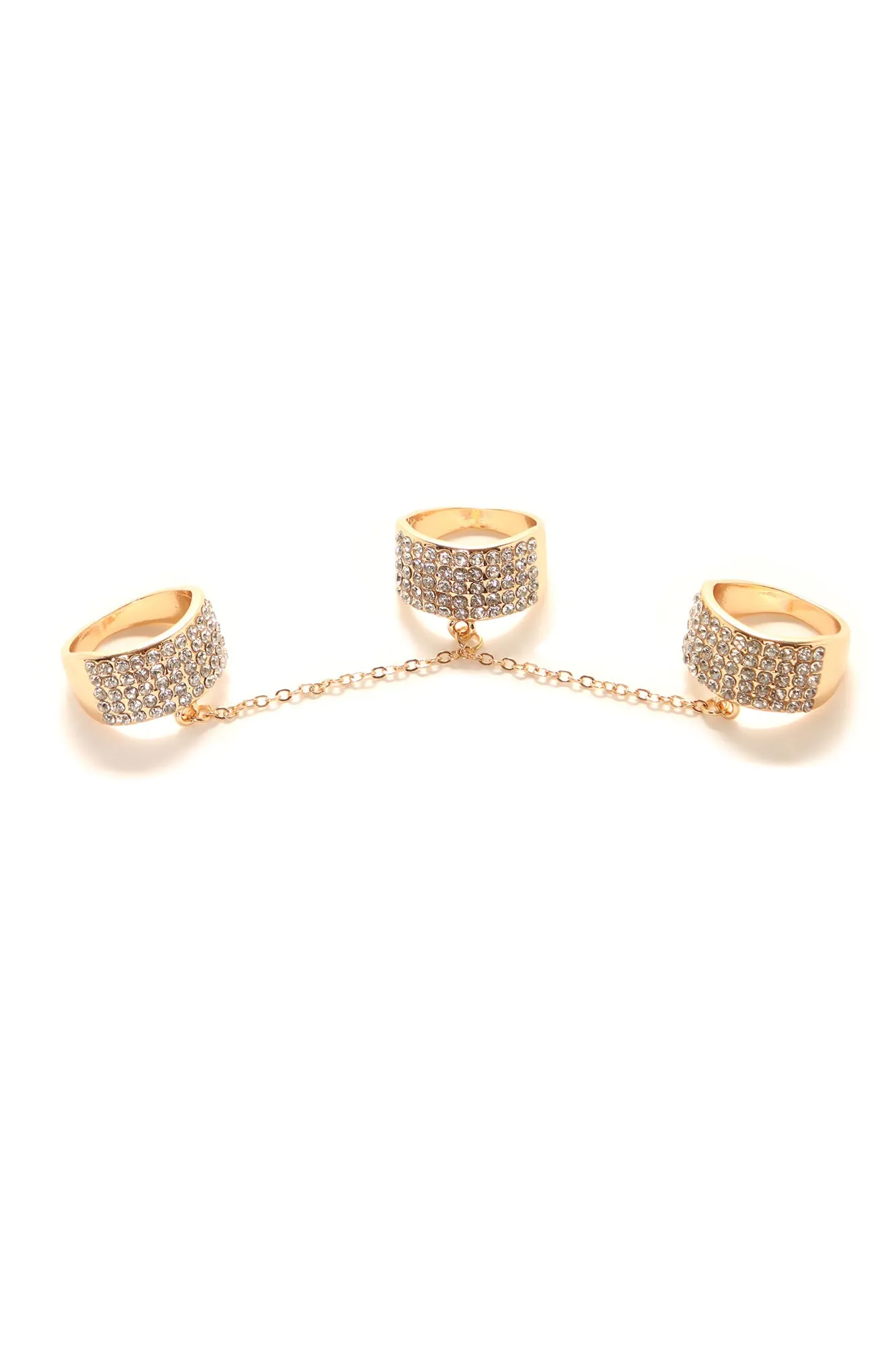 All In One 3 Piece Ring Set - Gold