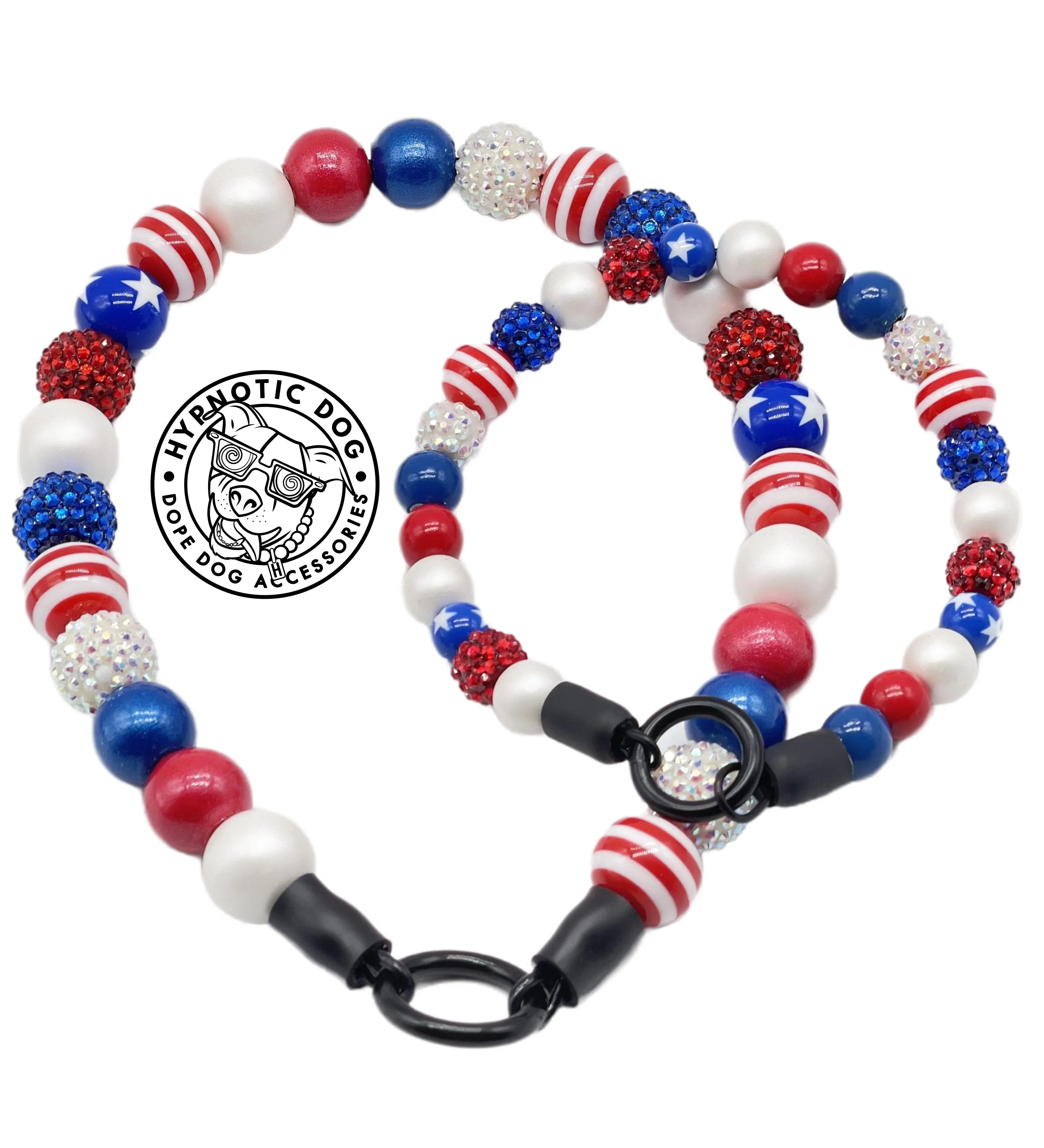 Americana Glam MINI [Small Dog/Cat Bead Collar]