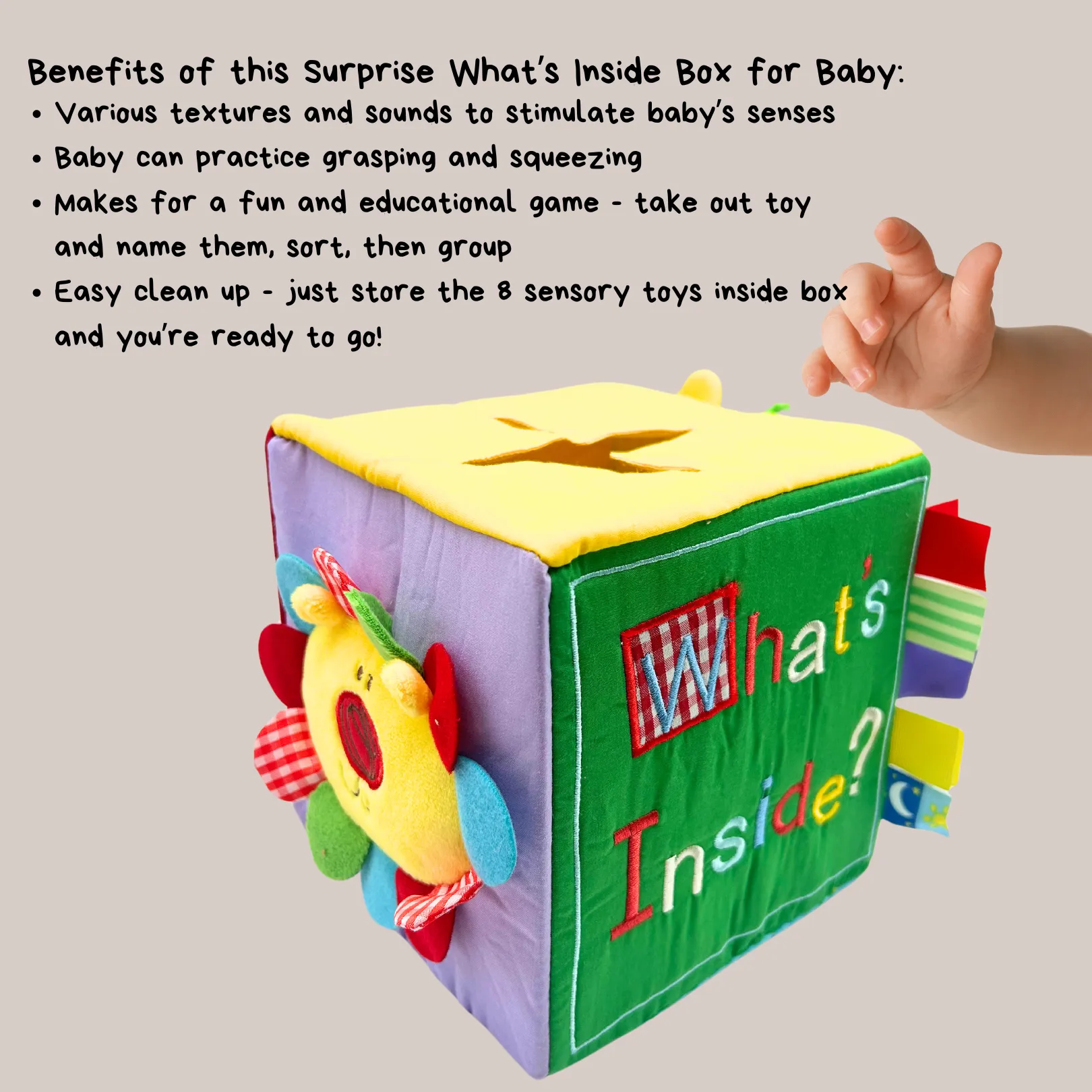 Baby Surprise Box with Colorful Sensory Baby Toys - DISCOUNTED