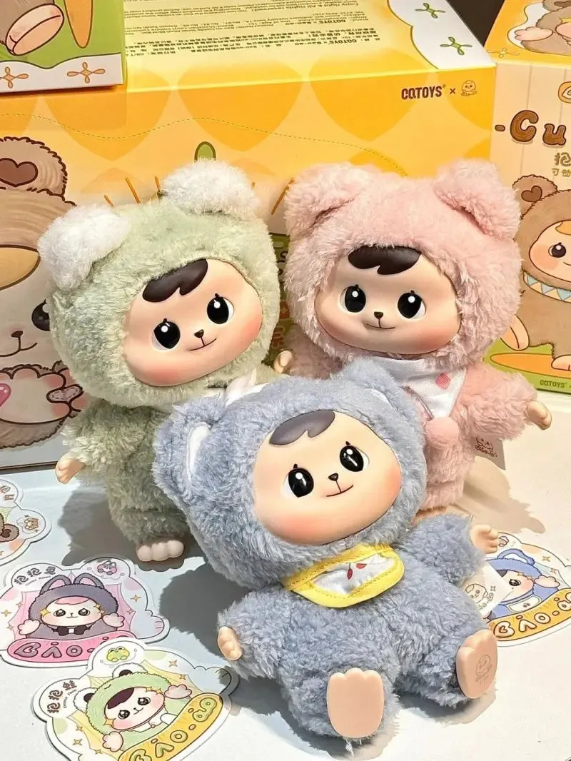 Bao-Ao Cuddle Series Vinyl Blind Box | Adorable Plush Toys in Animal Outfits, Surprise Collectibles for Kids and Desk Deco