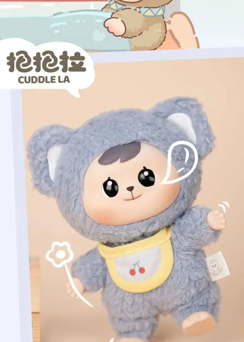 Bao-Ao Cuddle Series Vinyl Blind Box | Adorable Plush Toys in Animal Outfits, Surprise Collectibles for Kids and Desk Deco