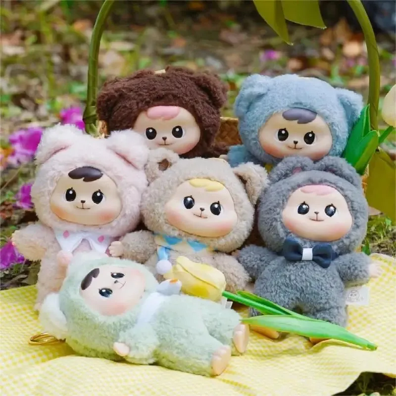Bao-Ao Cuddle Series Vinyl Blind Box | Adorable Plush Toys in Animal Outfits, Surprise Collectibles for Kids and Desk Deco