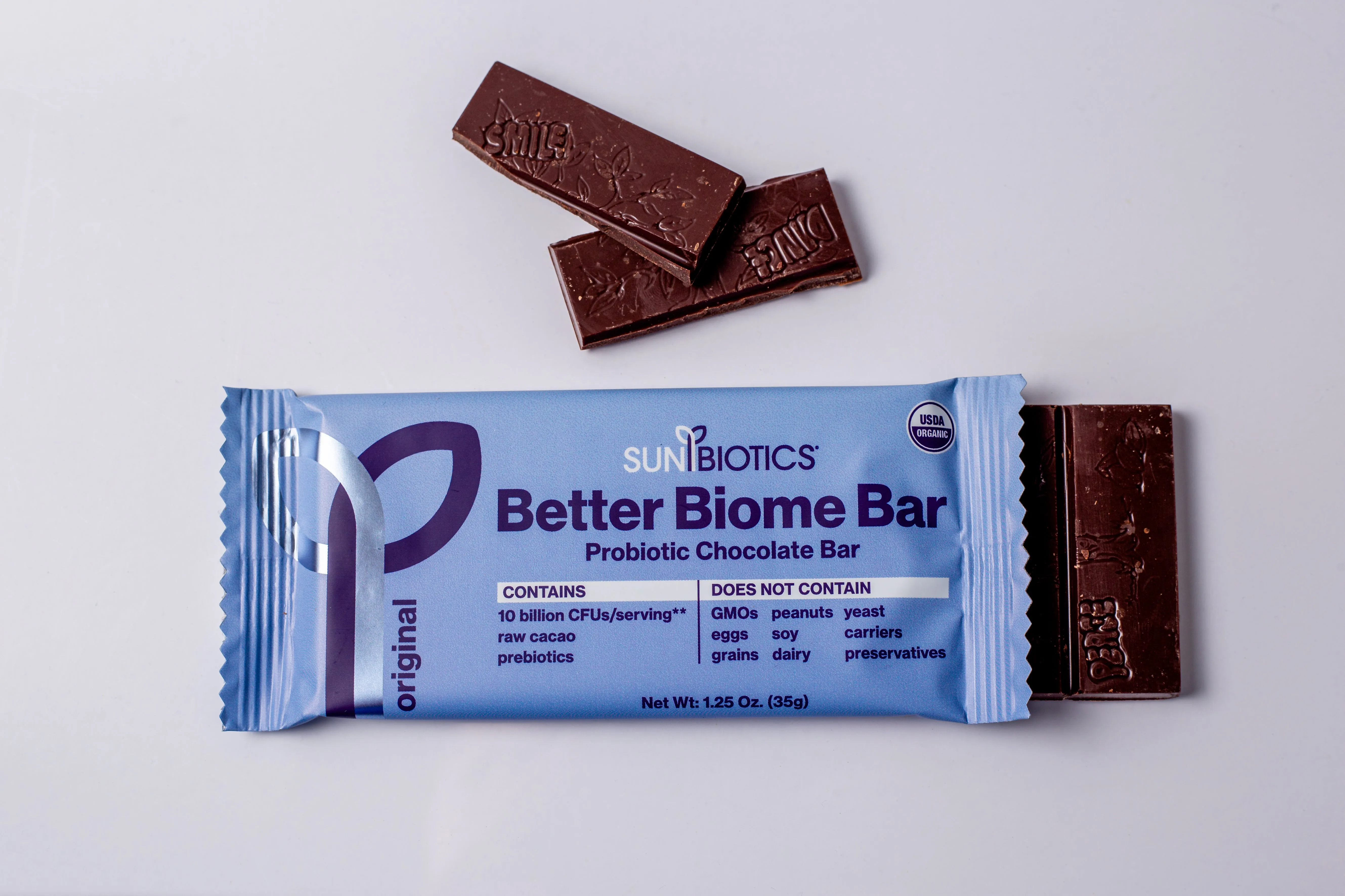 Better Biome Bar - Probiotic Chocolate Bar - Original