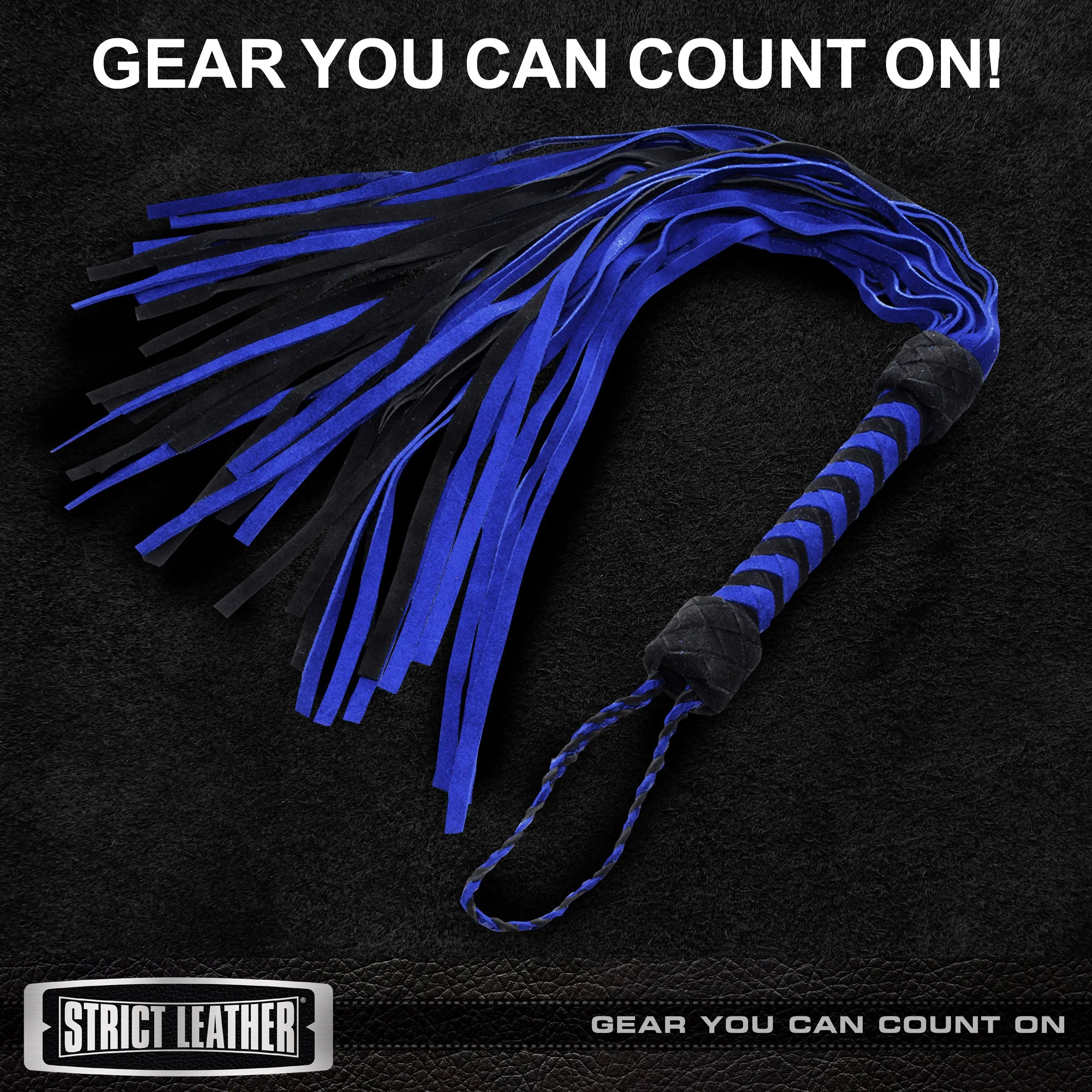 Black and Blue Suede Flogger