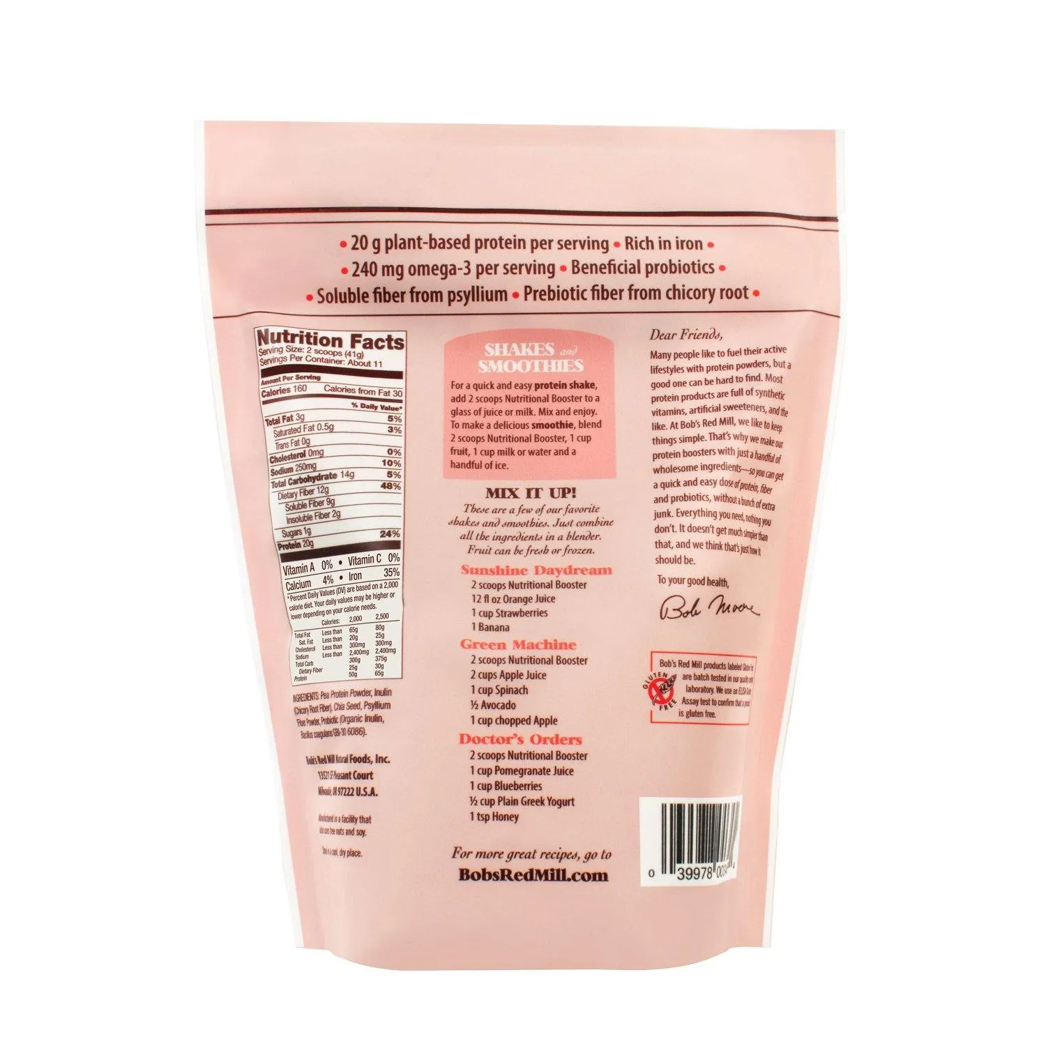Bob's Red Mill Protein & Fiber Nutritional Booster