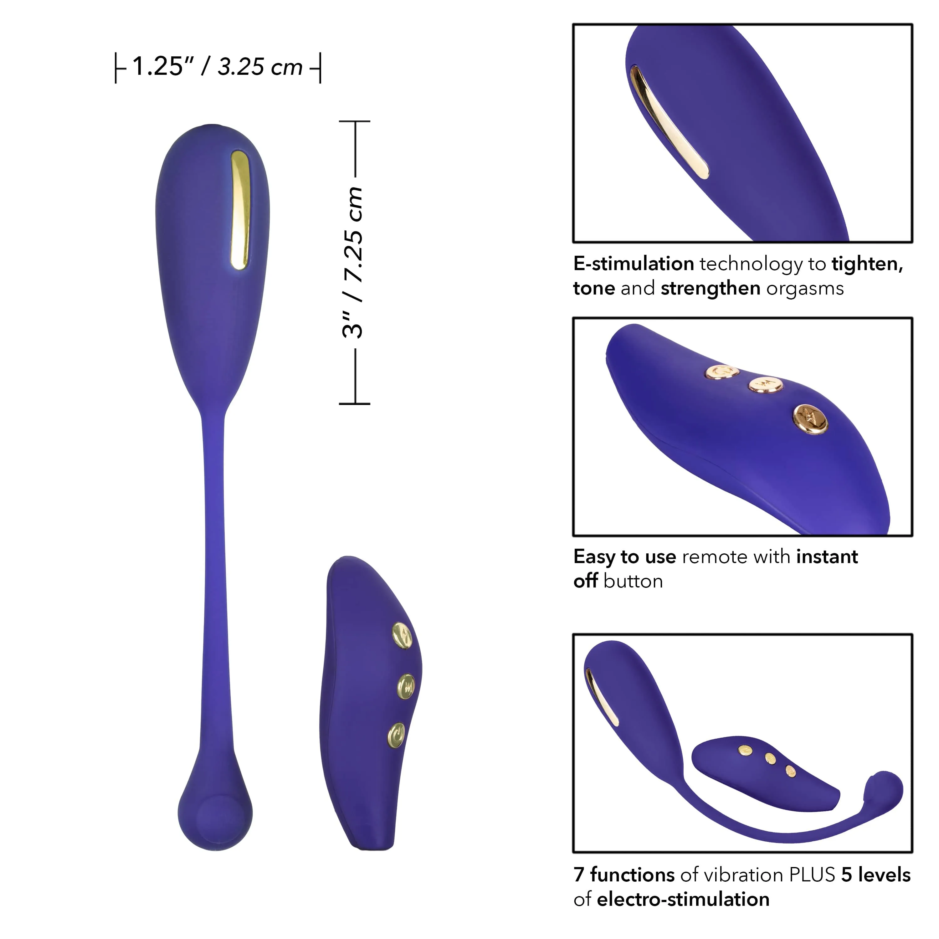 California Exotics - Impulse Intimate E Stimulator Remote Kegel Exerciser (Purple)