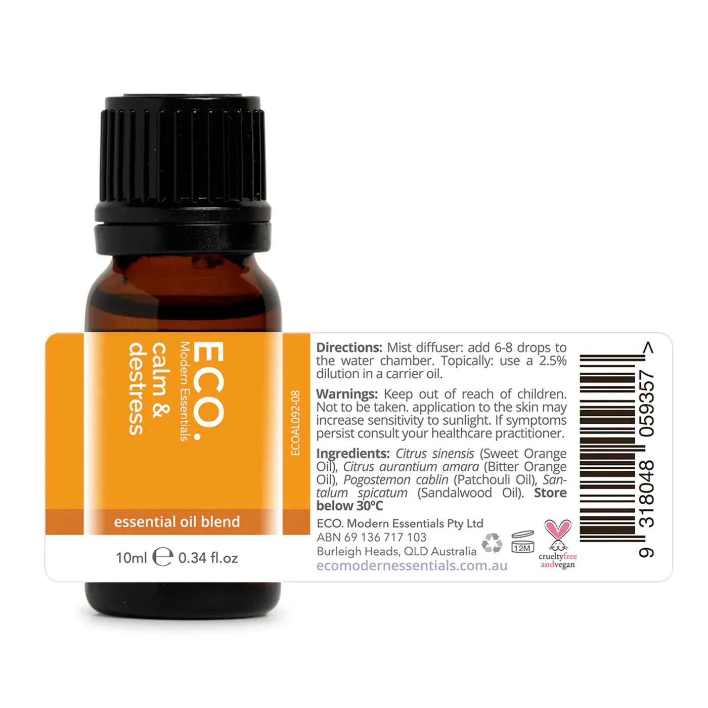 Calm & Destress Essential Oil Blend