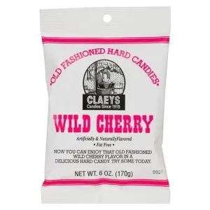 Claeys Wild Cherry Old Fashioned Hard Candy