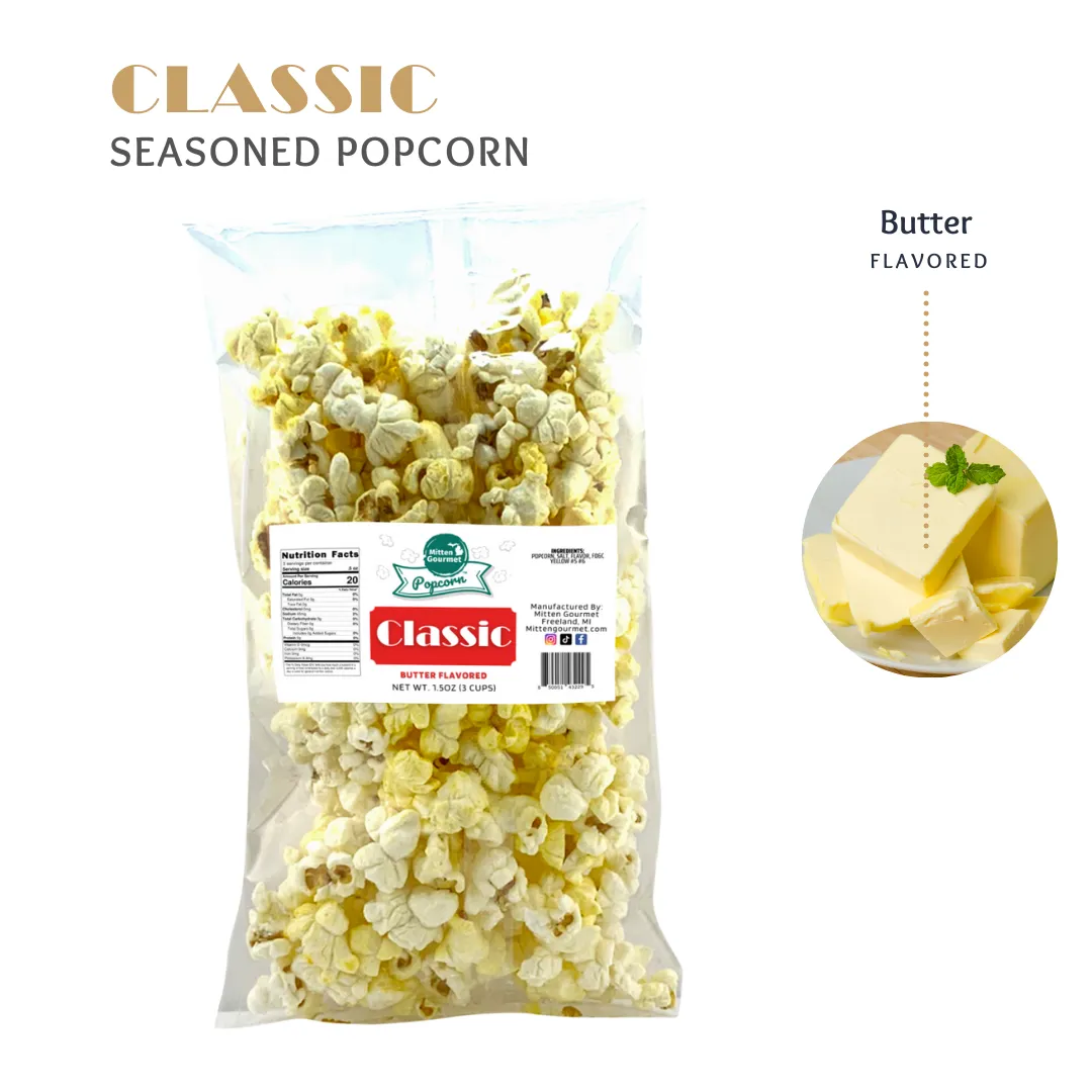 Classic - Small Batch Gourmet Popcorn by Mitten Gourmet