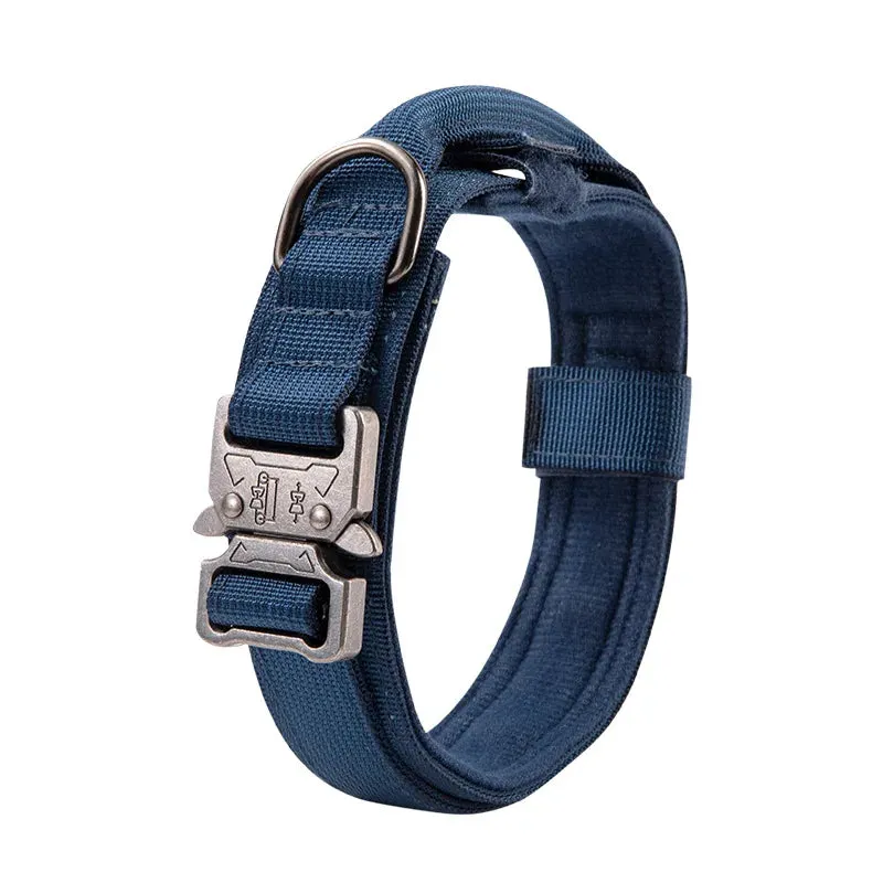 Durable Military Tactical Dog Collar Adjustable Pet Nylon Walking Training Collar For Medium Large Dogs Keji German Shepard