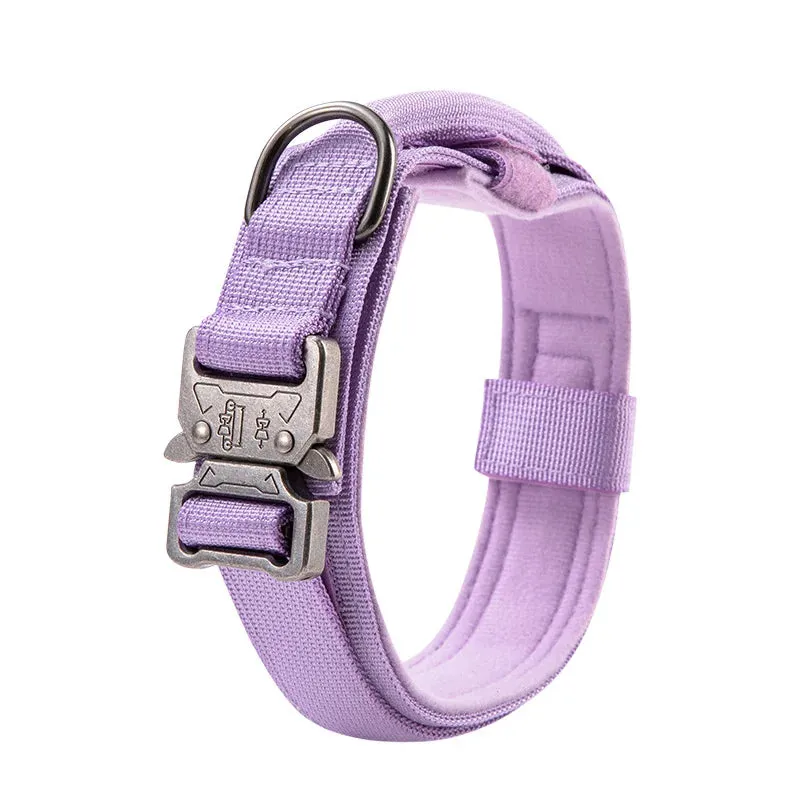 Durable Military Tactical Dog Collar Adjustable Pet Nylon Walking Training Collar For Medium Large Dogs Keji German Shepard