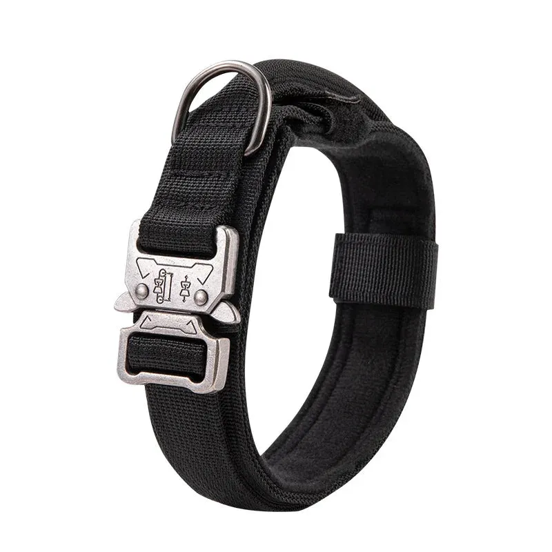 Durable Military Tactical Dog Collar Adjustable Pet Nylon Walking Training Collar For Medium Large Dogs Keji German Shepard