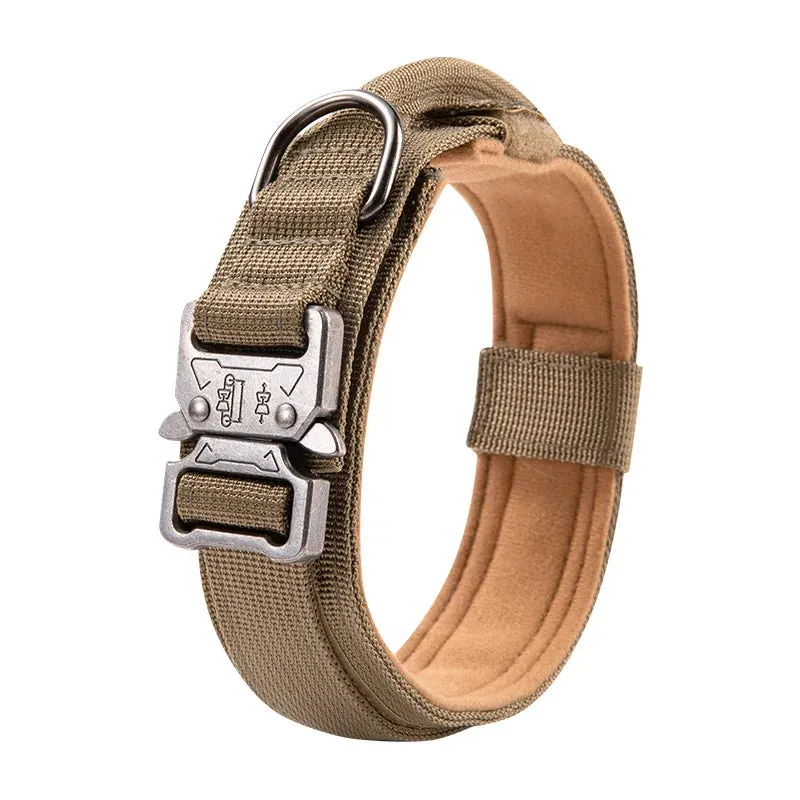 Durable Military Tactical Dog Collar Adjustable Pet Nylon Walking Training Collar For Medium Large Dogs Keji German Shepard