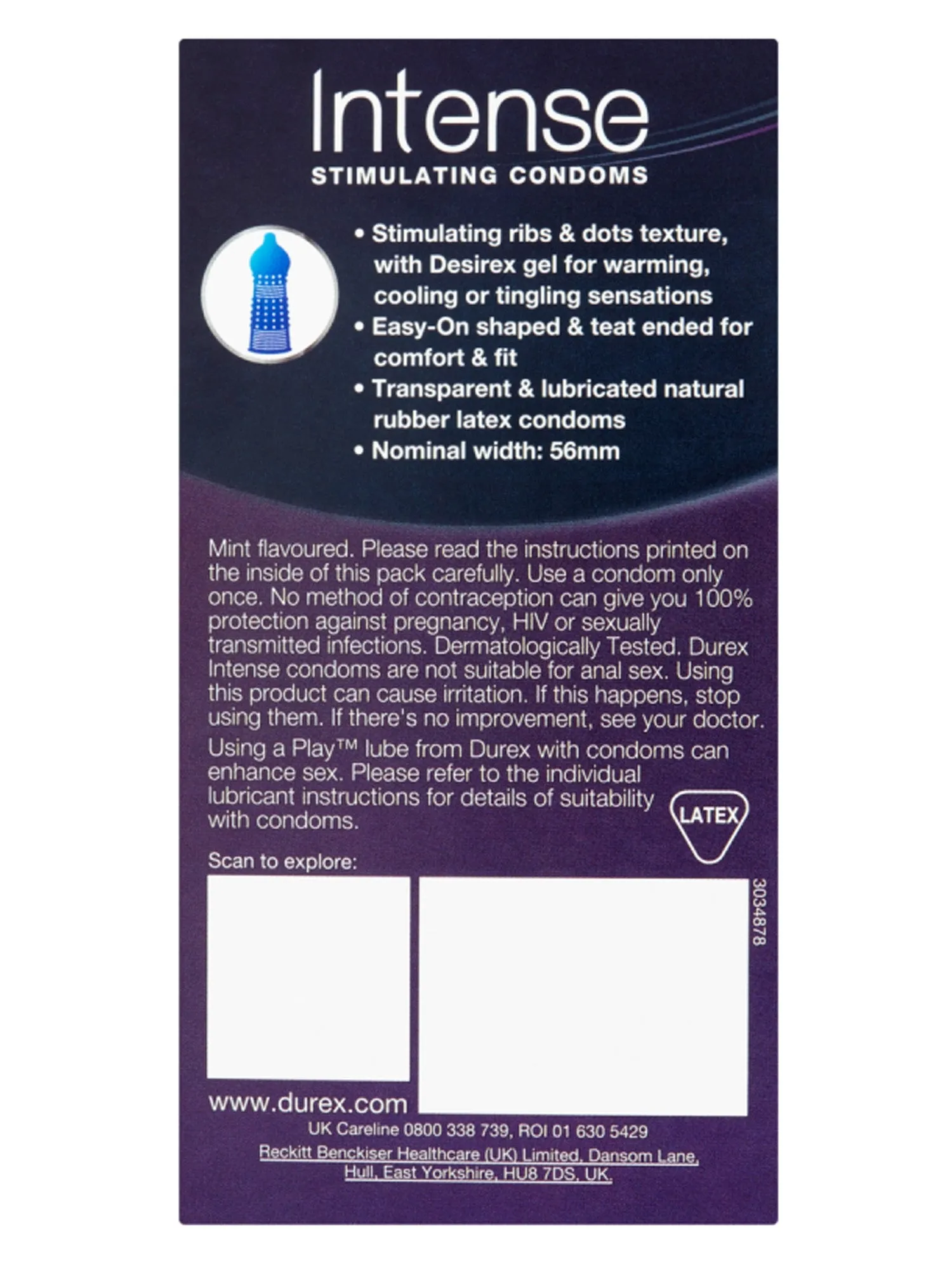 Durex Intense Condoms 12 Pack