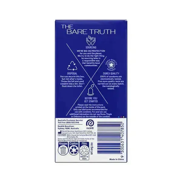 Durex Originals Regular Fit Condoms - Regular Fit Latex Condoms - 10 Pack   2 Free