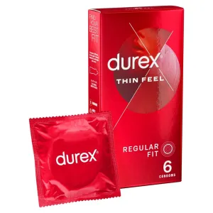 Durex Thin Feel Condoms Regular Fit 6 Pack