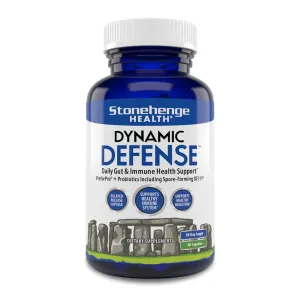 Dynamic Defense Probiotic Booster with Preforpro - Supports Healthy Gut & Immune System Health - Non-GMO, Gluten-Free Veggie Caps - 1 Month Supply per Bottle (1 Pack)