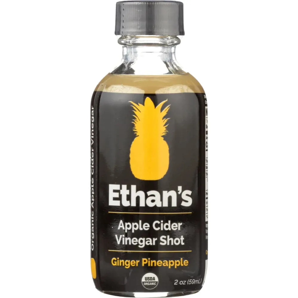 Ethan’s - Apple Cider Vinegar Shots Ginger Pineapple, 2 Oz