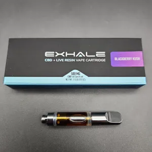 EXHALE CBD   Live Resin Vape Cartridges 1g