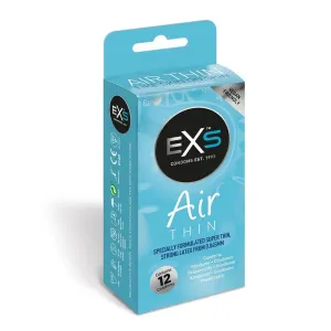 Exs Air Clear Ultra-thin Latex Condoms 12 Pack