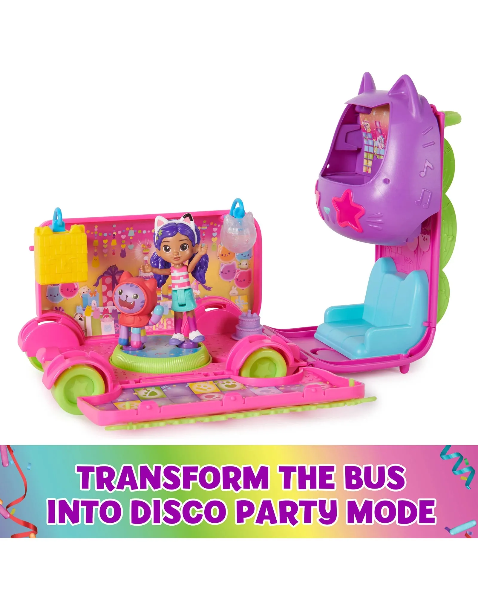 Gabbys Dollhouse Sprinkle Party Bus