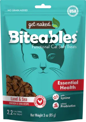 GET NAKED BITEABLES ESSENTIAL HEALTH FUNCTIONAL CAT SOFT TREATS