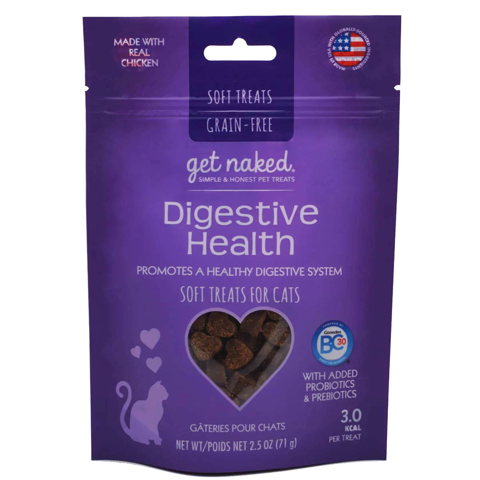 Get Naked Grain-Free Digestive Health  2.5-oz, Cat Treat