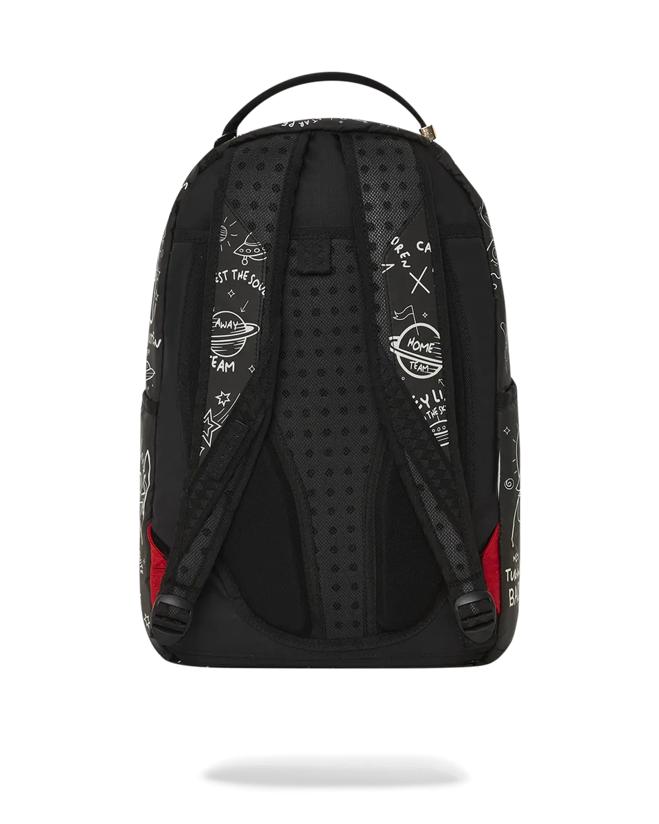 GLOW IN DARK INTERGALACTIC DOODLES DLXS BACKPACK