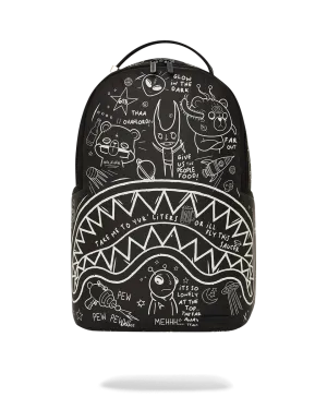 GLOW IN DARK INTERGALACTIC DOODLES DLXS BACKPACK