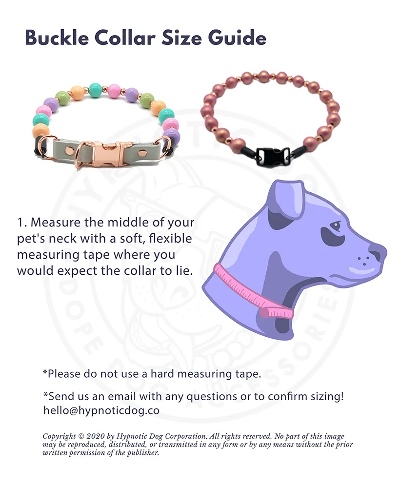 Hypnotic Dog Signature Acrylic Bead Collar