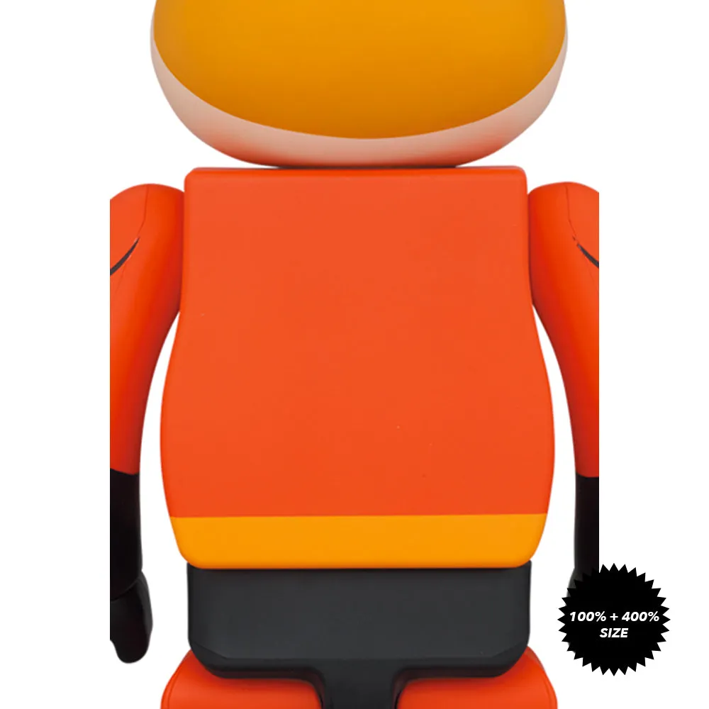 Incredibles 2: Mr. Incredible 100%   400% Bearbrick Set by Medicom Toy