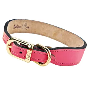 Italian Petal Pink Leather in Gold