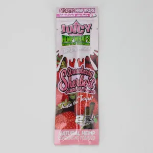 Juicy Jays Hemp Terp Enhanced Wraps Strawberry Sherbert 2pk