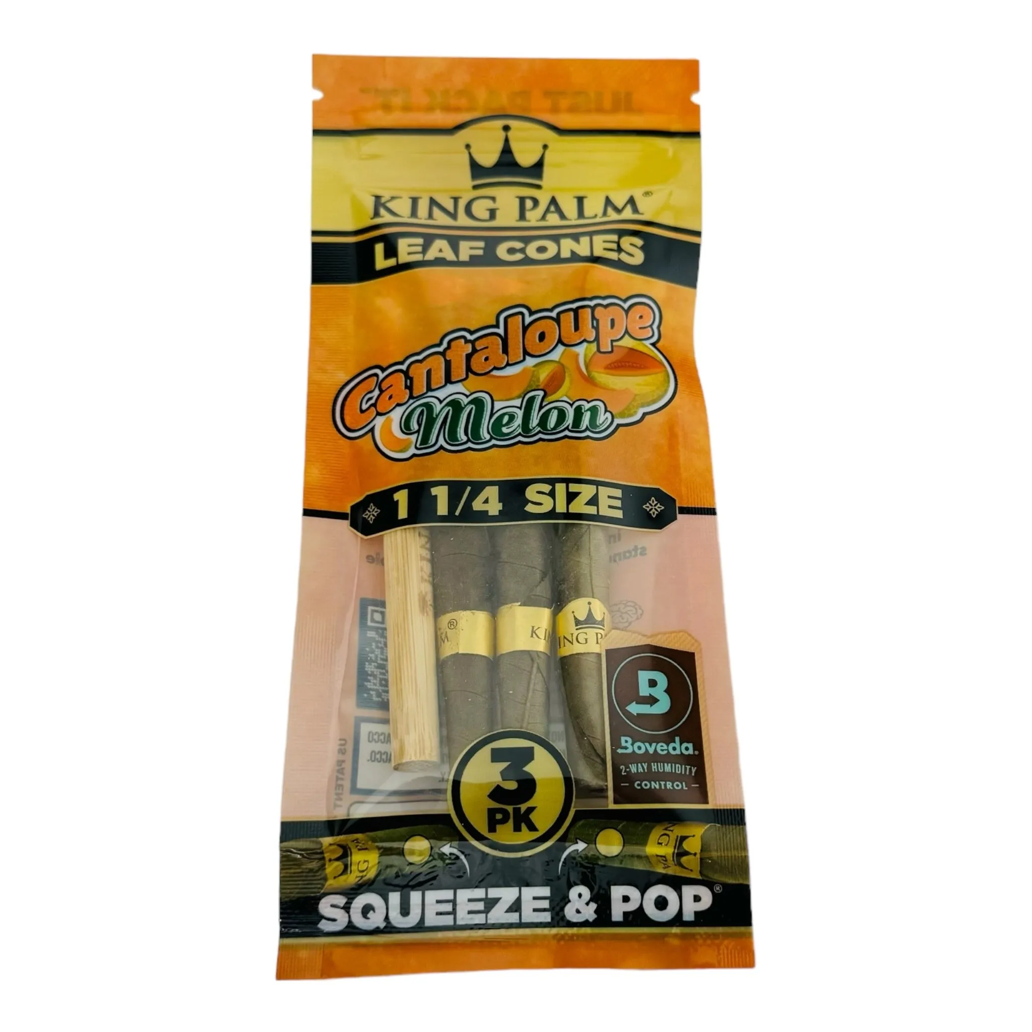 King Palm Cantaloupe 3ct 1-1/4 Size - 3 Packs