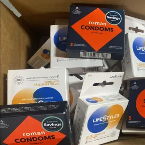 Lifestyles Ultra Sensitive Platinum Natural Rubber Latex Condoms Triple Tested & Roman Condoms (85 Pcs Lot)