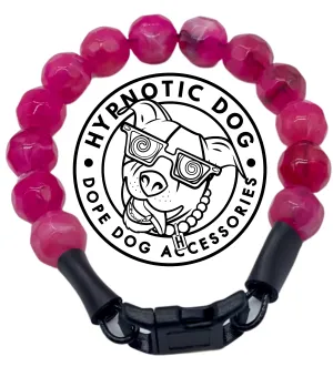 Magenta Faceted Gem MINI Acrylic [Small Dog/Cat Bead Collar]
