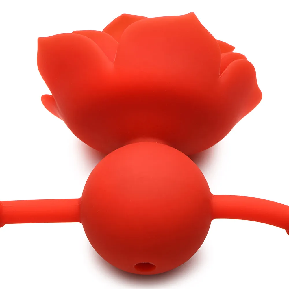 Master Series Blossom Gag Silicone Rose Gag