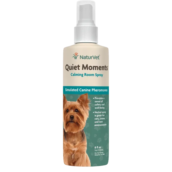 NaturVet Quiet Moments Calming Room Spray for Dogs 8oz