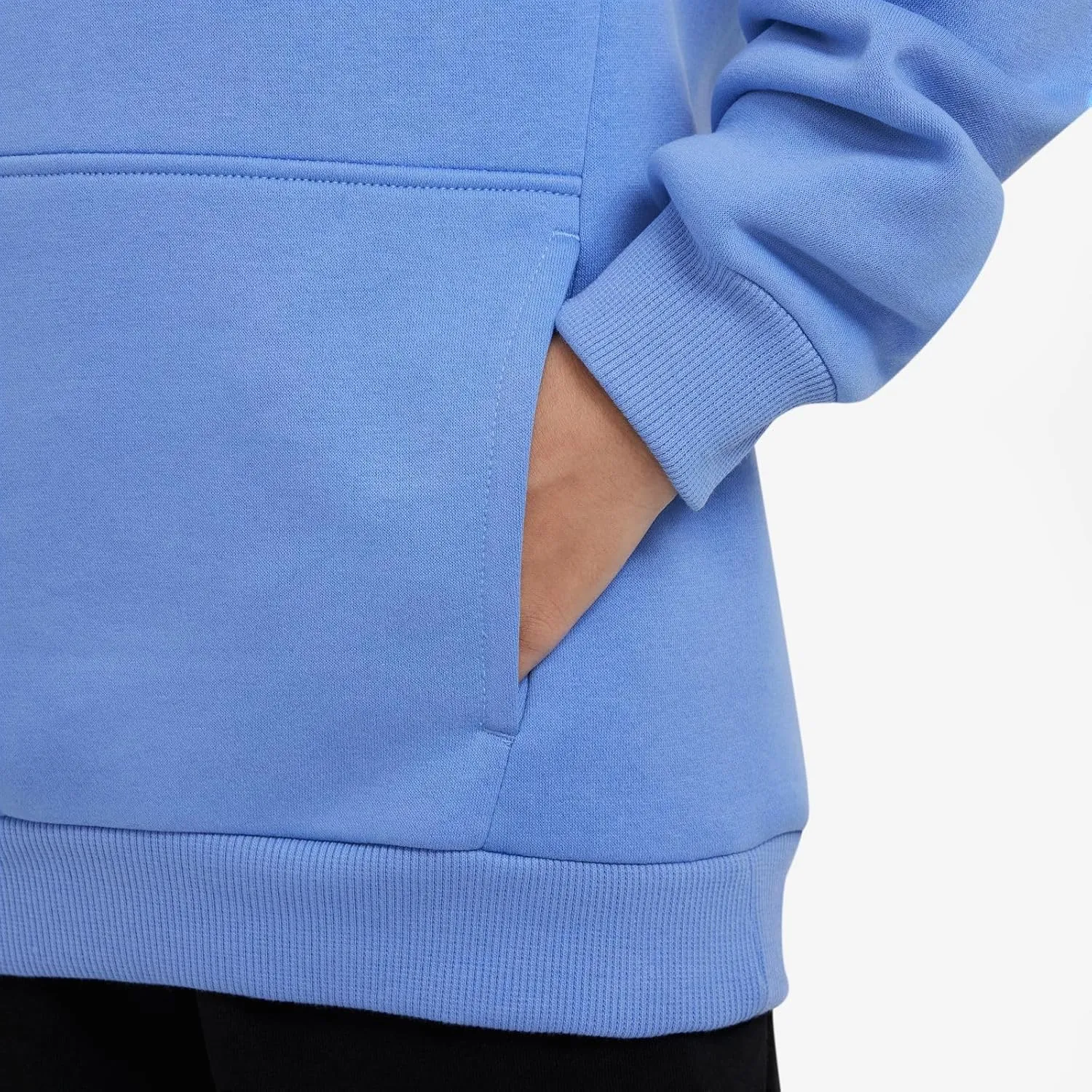 Nike Sportswear Club Fleece Big Kids' Pullover Hoodie (FD3000-494, Royal Pulse/White)